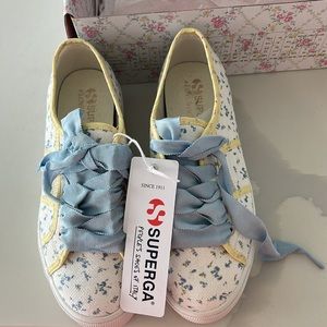 New with tags. Women’s Superga x Love Shack Fancy platform sneakers